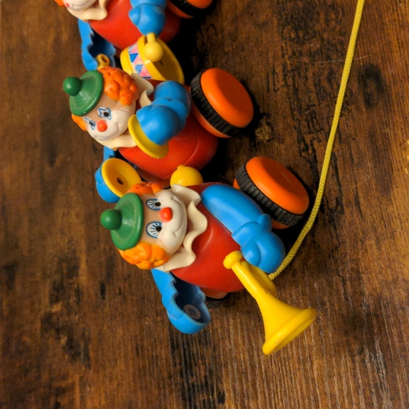 Vintage clown pull toy - Picture 2 of 3